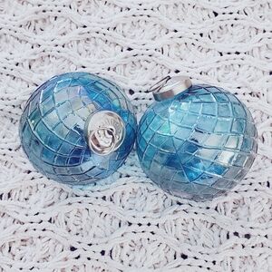 Gluckstein Home 2 Piece Glass Blown Birthstone December Topaz Ornaments